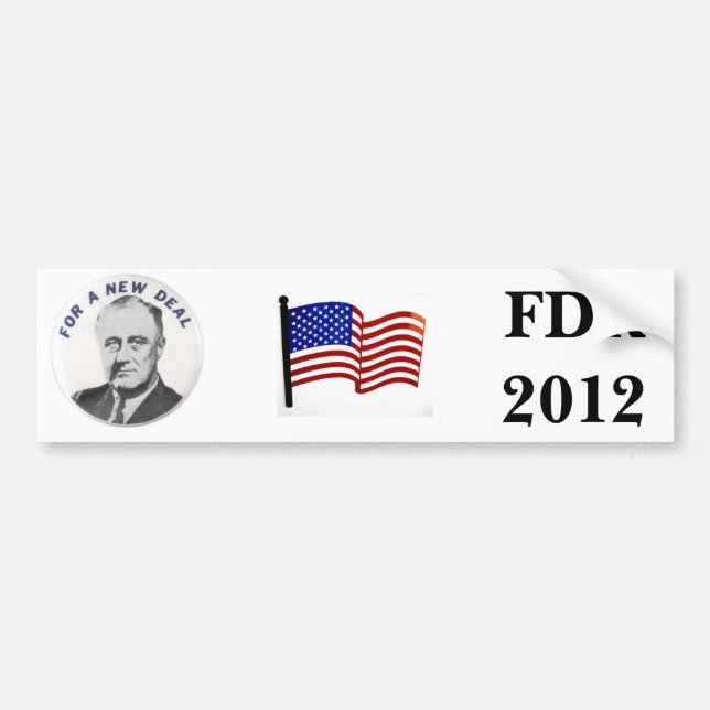New Deal 2012 Bumper Sticker (Front)