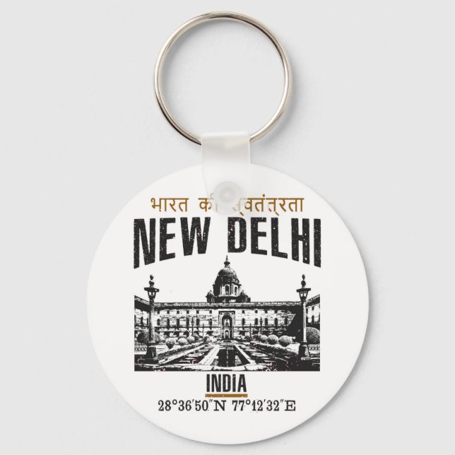 New Delhi Key Ring (Front)