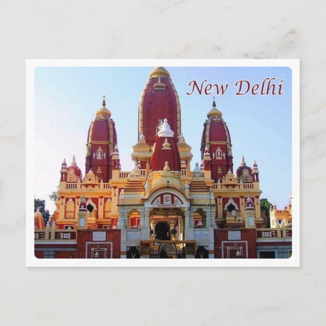 New Delhi - Laxminarayan Temple - Postcard (Front)