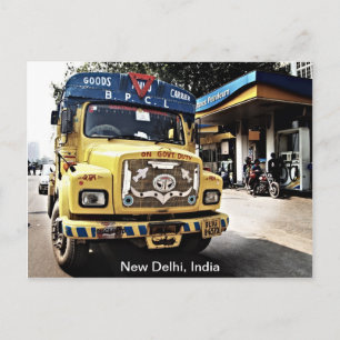 New Delhi Truck Postcard