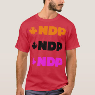 New Democratic Party NDP Sticker Pack Canada Polit T-Shirt