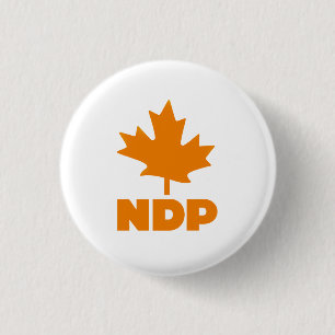 New Democratic Party of Canada 3 Cm Round Badge