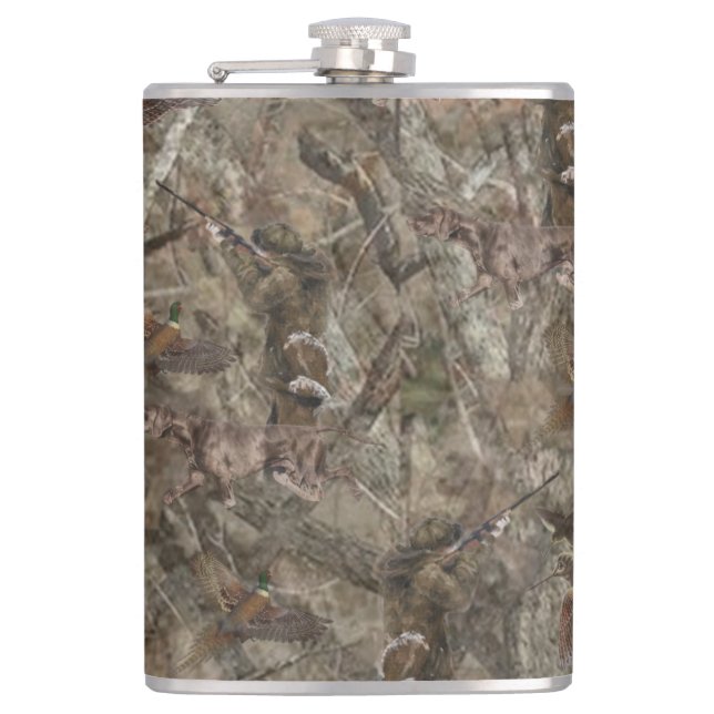 New design camouflage for the hunter coffee mug hip flask (Front)