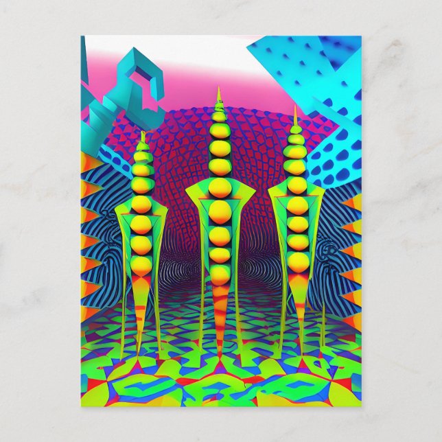 New Dimensions Beckon - Ken Gauge Art Postcard (Front)