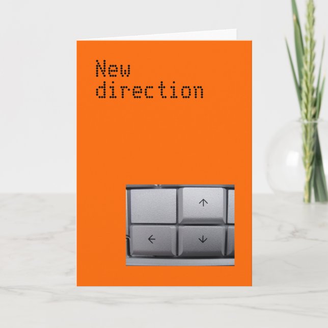 New direction card (Front)