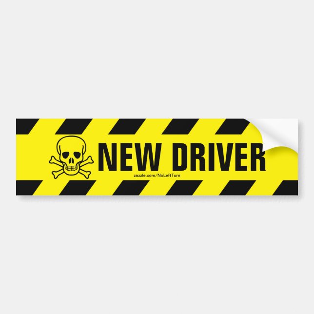 New Driver Bumper Sticker (Front)