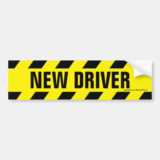 New Driver Bumper Sticker | Zazzle.co.uk