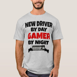 New Driver by Day Gamer by Night T-Shirt
