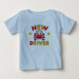 New Driver Cartoon Car T-Shirt