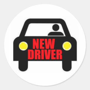 New Driver Classic Round Sticker