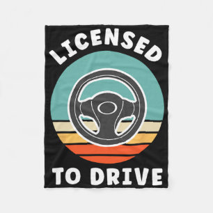 New Driver Driver's Permit Celebration Teen Driver Fleece Blanket