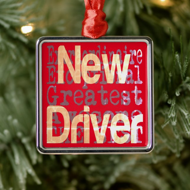 New Driver Extraordinaire Metal Tree Decoration (Tree)