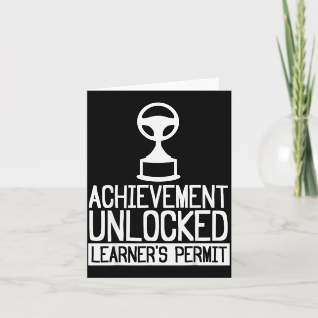 New Driver Learner Permit Driving School - Driver' Card (Front)