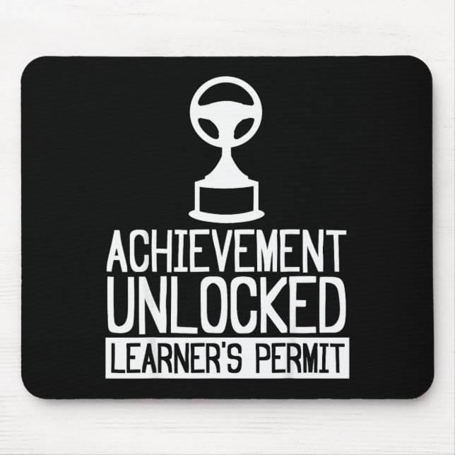 New Driver Learner Permit Driving School - Driver' Mouse Mat (Front)