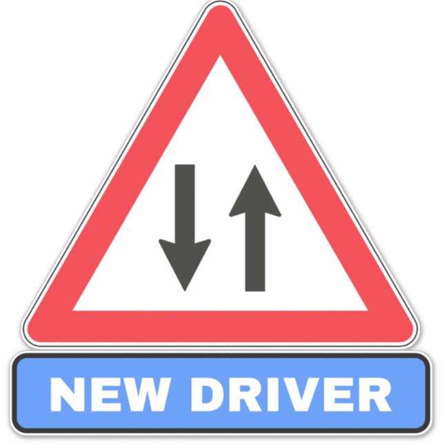 New Driver on the Road (Car Alert) (Front)