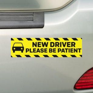 New Driver Please Be Patient Bumper Sticker