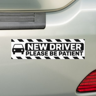 New Driver Please Be Patient Bumper Sticker