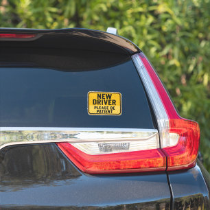 New Driver - Please Be Patient Distressed Yellow 