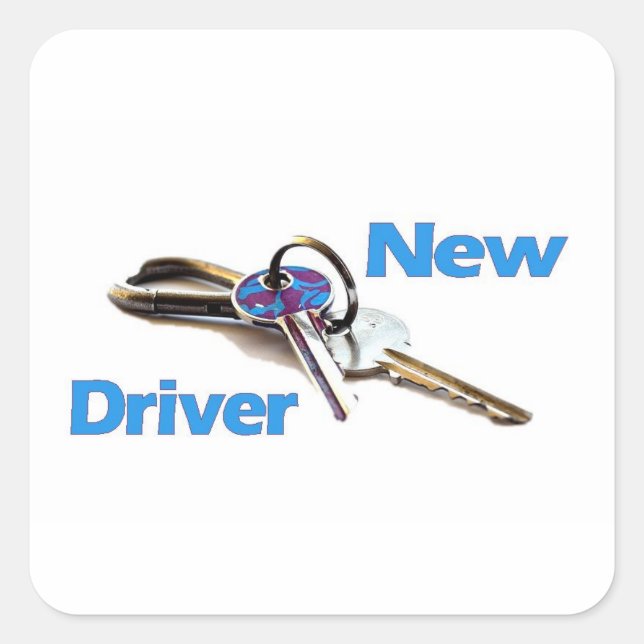 New Driver Square Sticker (Front)
