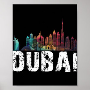 New Dubai Love Skyline Uni For Holidays In Dubai Poster