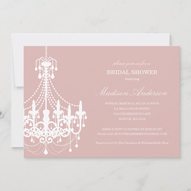 NEW ELEGANCE | BRIDAL SHOWER INVITATION (Front)