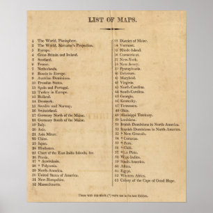 New elegant  atlas poster