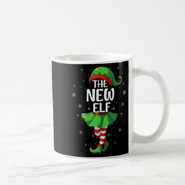 New Elf Christmas Girls Kids Women Elf Squad Xmas  Coffee Mug (Right)
