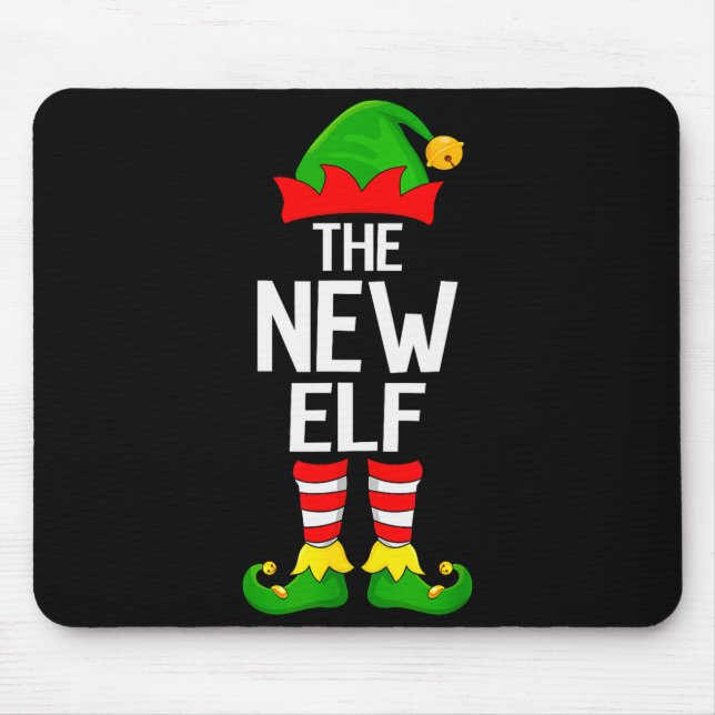 New Elf Xmas Matching Family Elf Squad Christmas  Mouse Mat (Front)