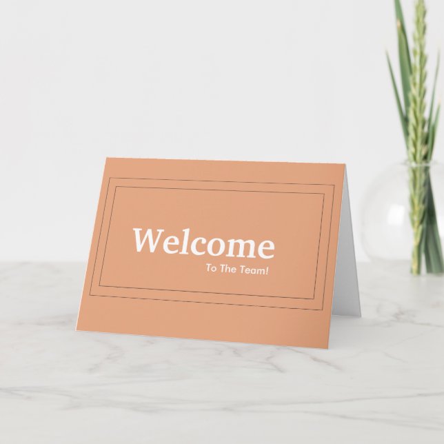 New Employee Welcome Card (Front)