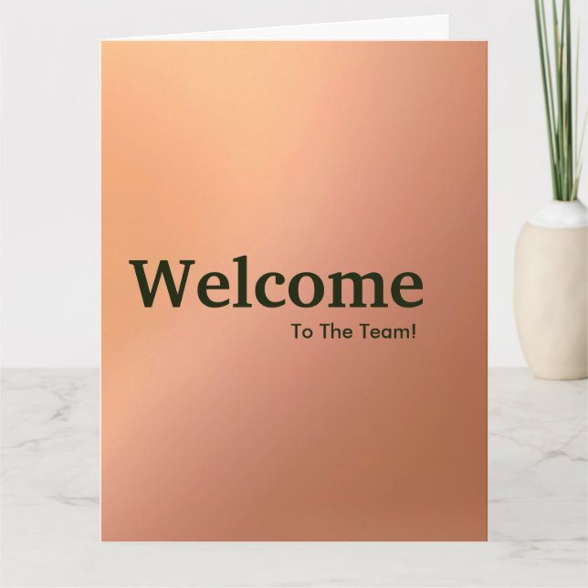 New Employee Welcome  Card (Front)