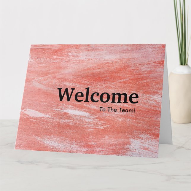 New Employee Welcome Card (Front)