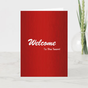 New Employee Welcome Card