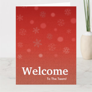 New Employee Welcome Card