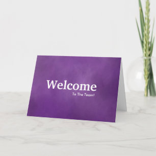 New Employee Welcome Card