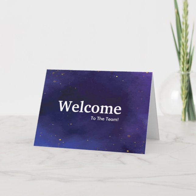 New Employee Welcome Card (Front)
