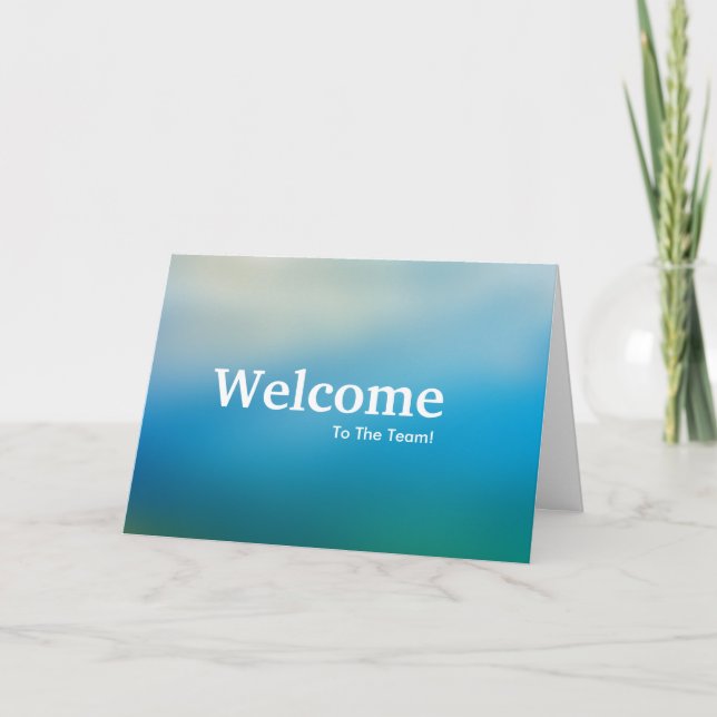 New Employee Welcome Card (Front)