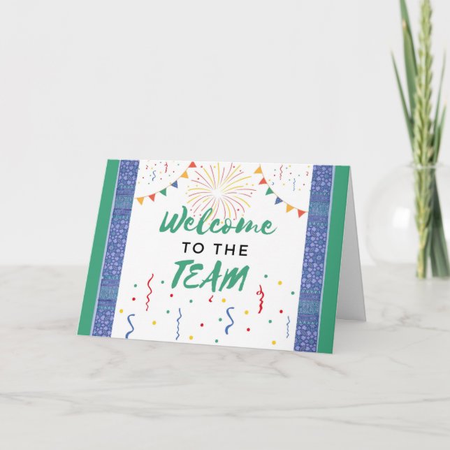 New Employee Welcome to the Team Job Welcoming Card (Front)