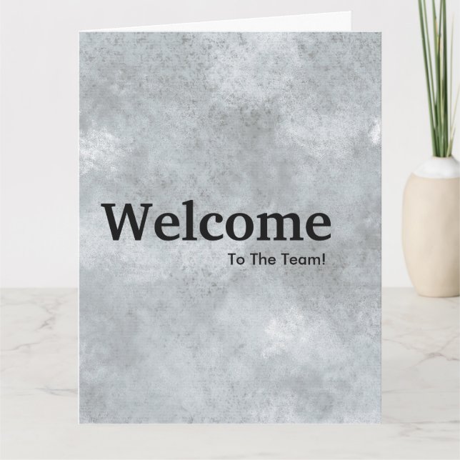 New Employee Welcome Watercolor Card (Front)