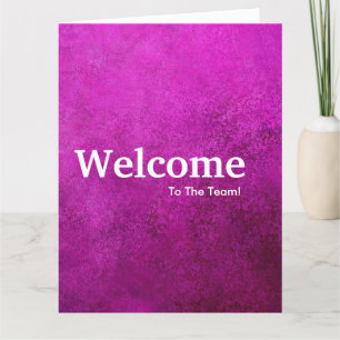 New Employee Welcome Watercolor Card