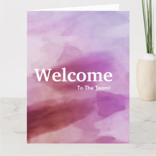 New Employee Welcome Watercolor Card