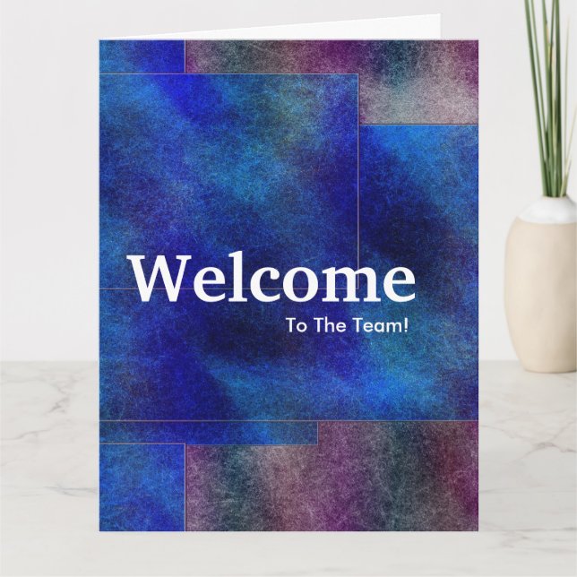 New Employee Welcome Watercolor Card (Front)