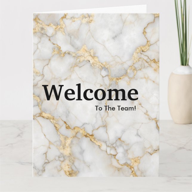 New Employee Welcome Watercolor Card (Front)