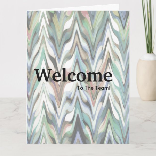 New Employee Welcome Watercolor Card (Front)
