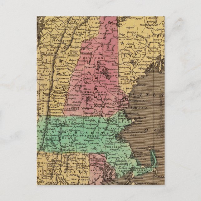 New England 4 Postcard (Front)