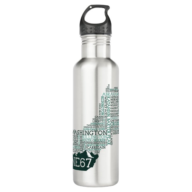 New England 67 Stainless Steel Water Bottle (Front)
