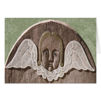 New England Angel Card (Dk. Green)