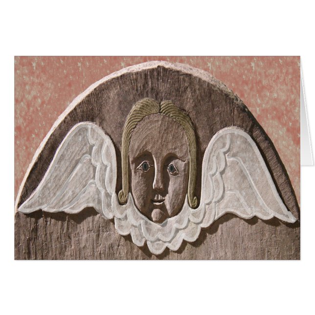 New England Angel Card (Red) (Front Horizontal)