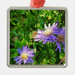 New England Asters Metal Tree Decoration