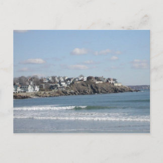 New England Beach Postcard