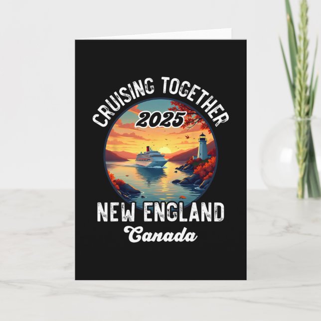 New England Canada Cruise  Card (Front)